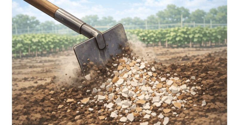 土に混ぜてpHの調整