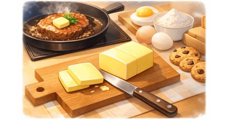 料理やお菓子作りには「バター」